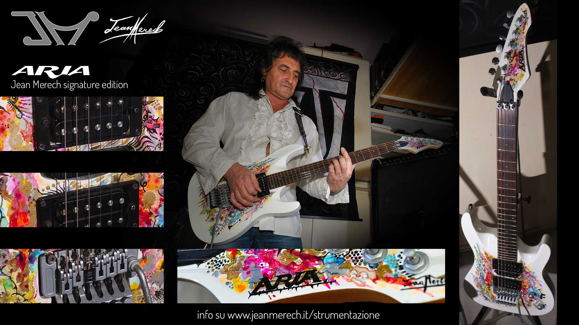 La chitarra Aria signature Jean Merech